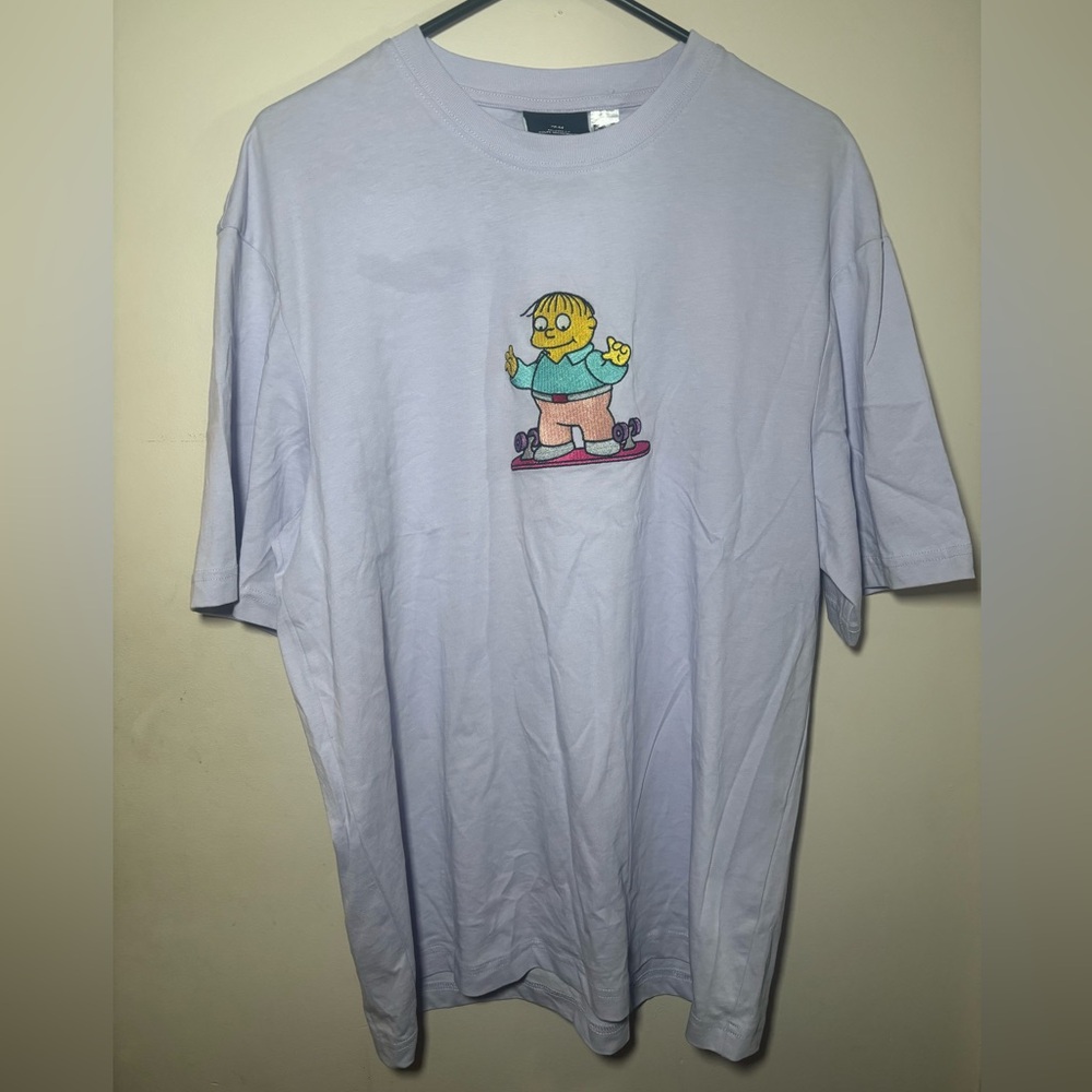 H&M The Simpsons Ralph Wiggum Embroidered T-Shirt
